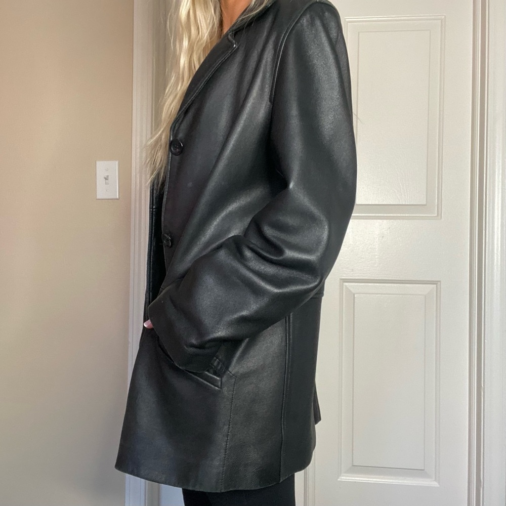 Liz Claiborne Leather Jacket - Picture 2 of 7
